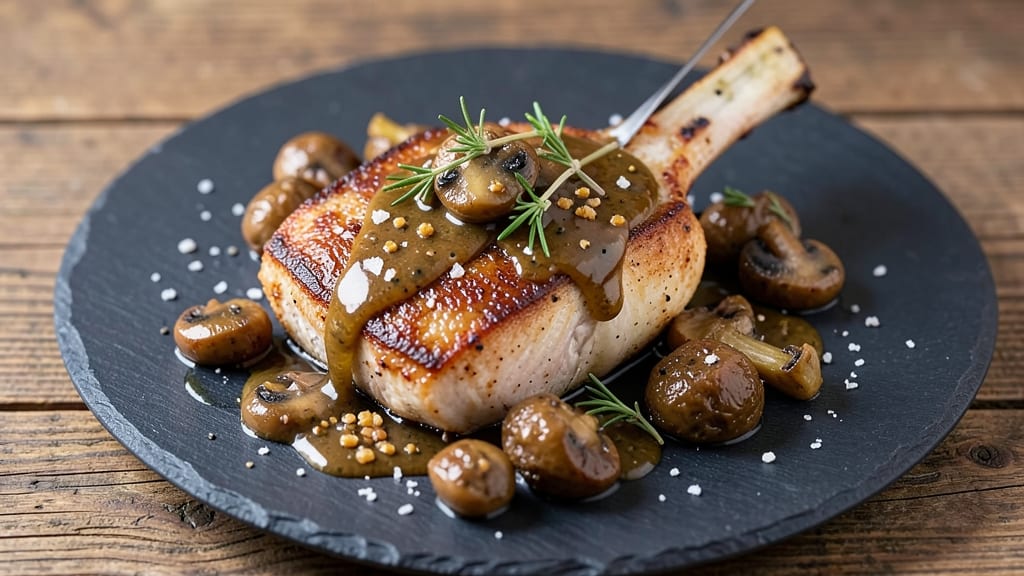 Baked Pork Chop Mushroom Recipe: Herb-Crusted Crispness and Earthy Depth