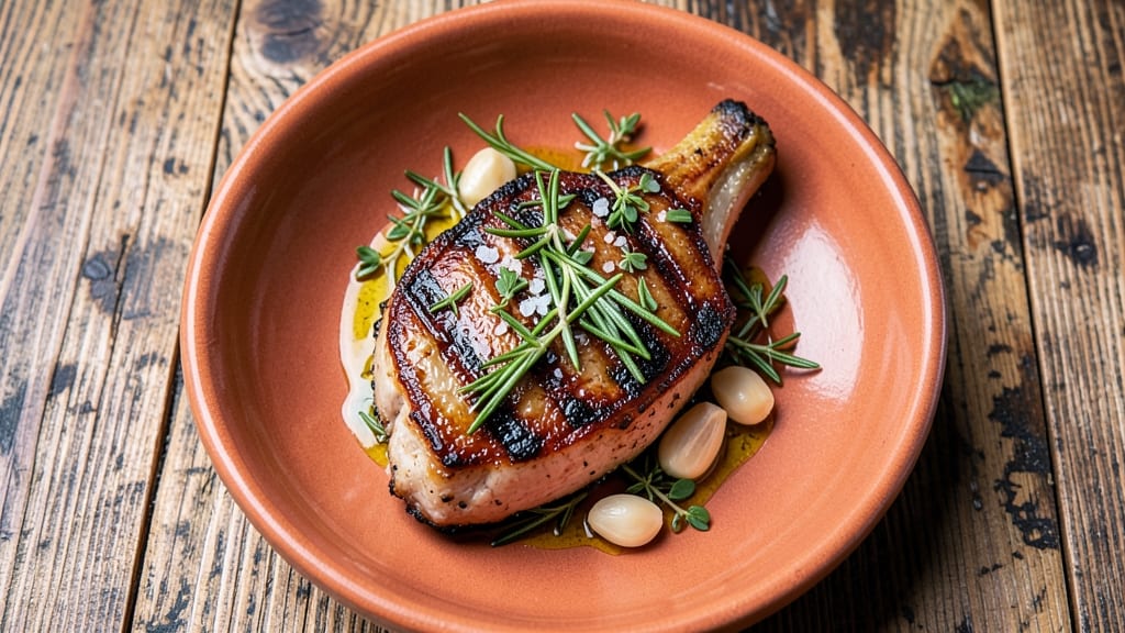 Carrabba's Tuscan Grilled Pork Chop Recipe: Herb-Infused Crust and Juicy Pink Hearts