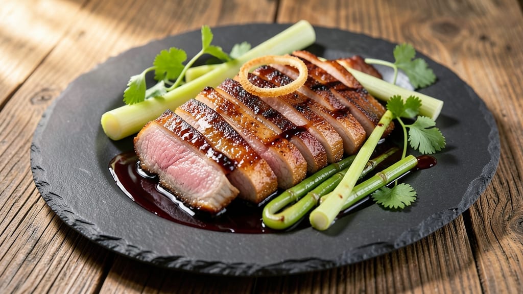 Bamboo Shoot Pork Recipe: Crispy Celery Crowns Over Umami-Rich Shreds