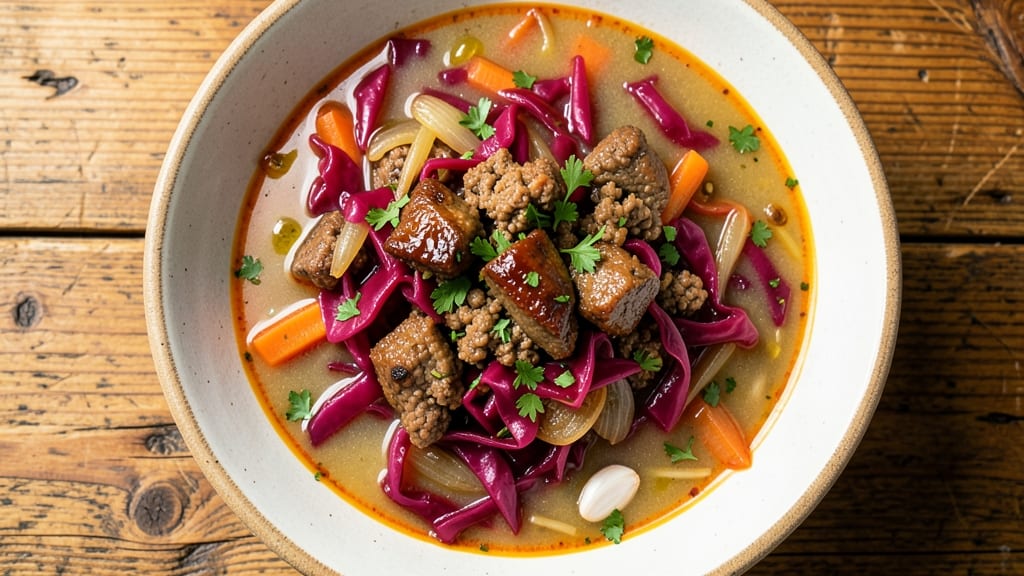 Cabbage and Ground Pork Soup Recipe: Savory Sizzle Meets Soft Cabbage Bites