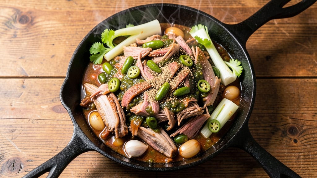 Award Winning Colorado Pork Green Chili Recipe: Smoky Cumin and Celery Crown Crunch