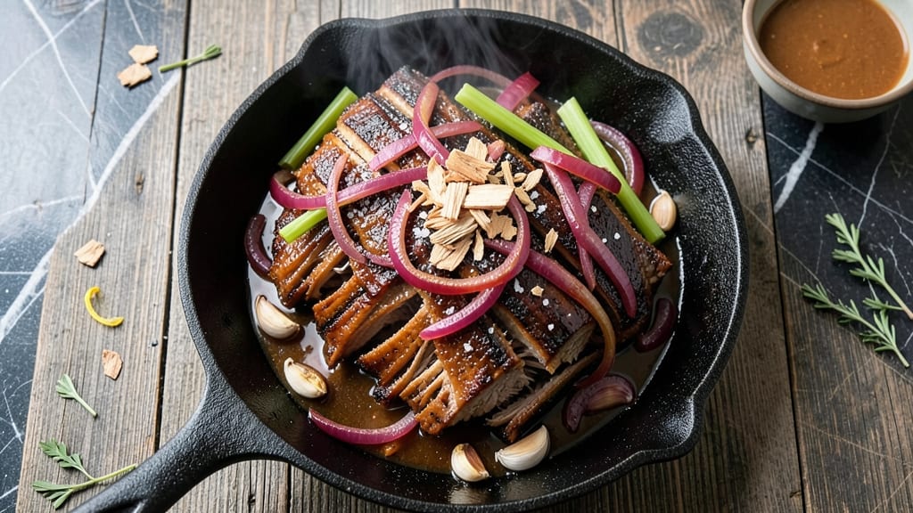 Charcoal Grill Pulled Pork Recipe: Celery Crown Sparkle Over Smoky Sweet Shreds