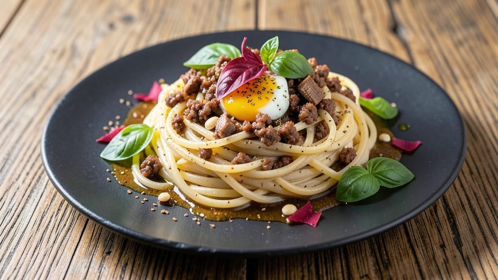 Basil Minced Pork Recipe: Fragrant Herb Pasta with Silky Noodles