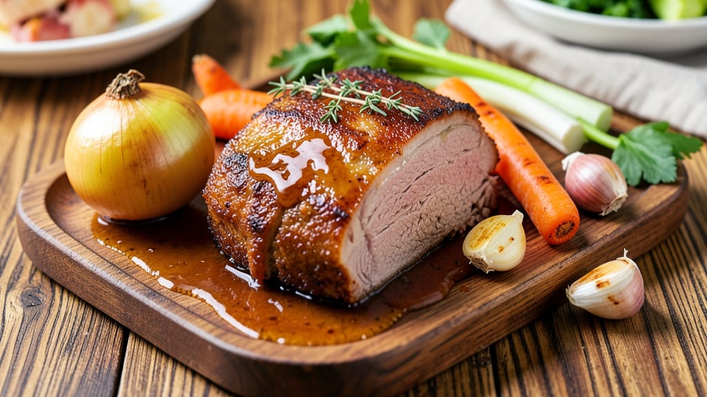 Cook's Country Cider Braised Pork Roast Recipe: Slow-Simmered Spice with Celery Crown Crunch