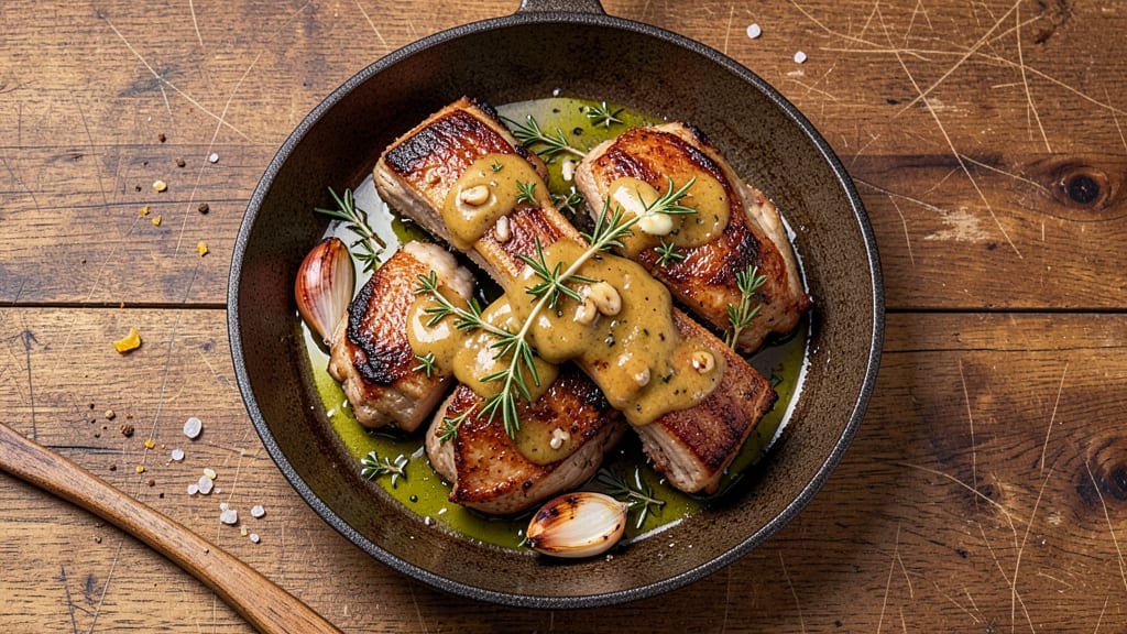 Pork Loin Center Cut Bone-In Chops Recipe: Herb-Infused Crust Meets Juicy Pink Cores