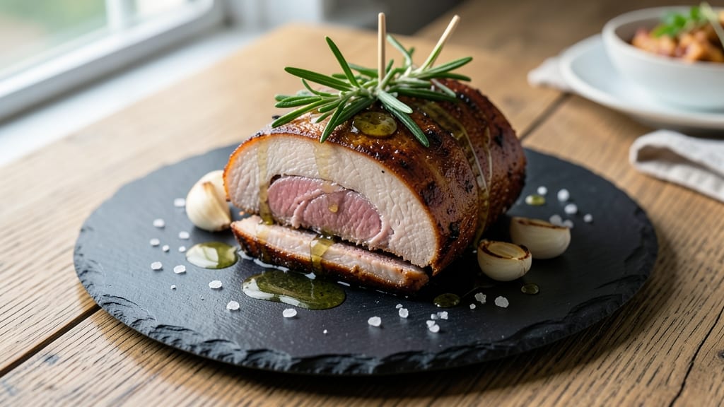 Baked Pork Roll Recipe: Herb-Infused Crust Meets Juicy Pink Centers