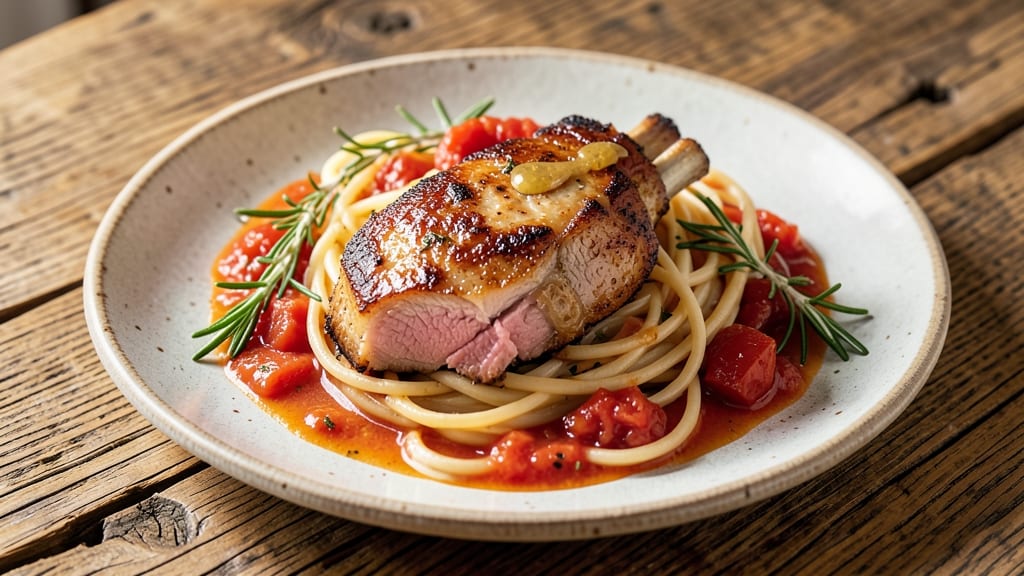 Baked Pork Chop Spaghetti Recipe: Crispy Top, Silky Shredded Meat Magic