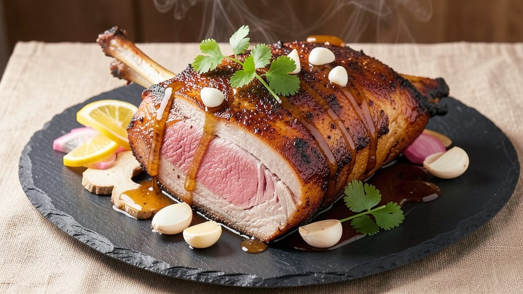 Asian Style Pork Roast Recipe: Five-Spice Glazed Crunch Over Silky Shreds