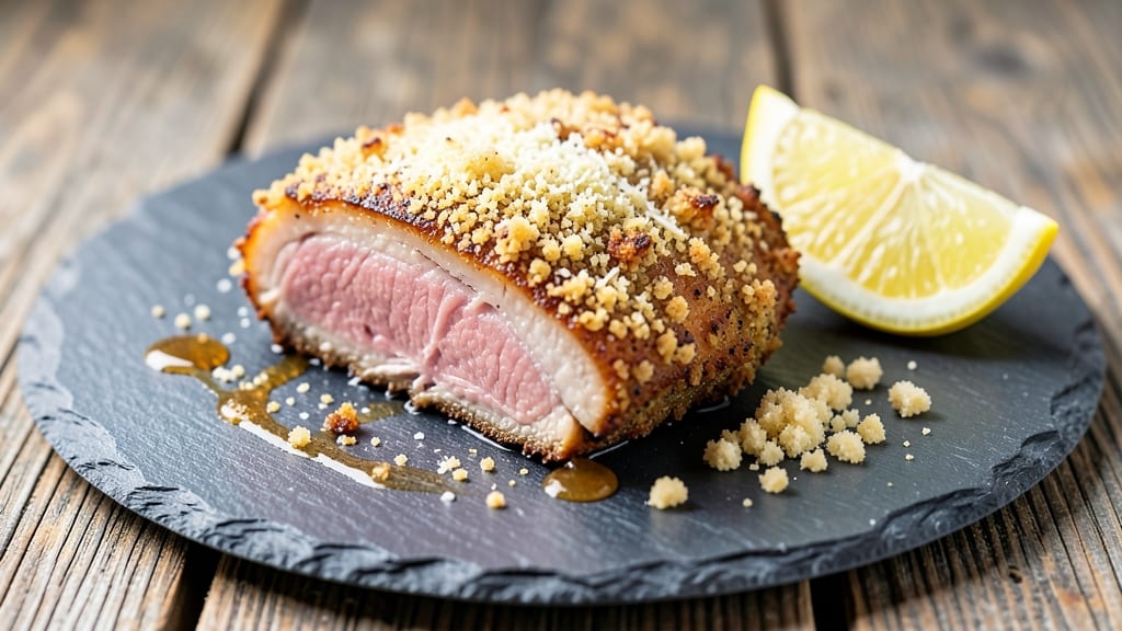 Baked Pork Chop Recipe with Bread Crumbs: Crispy Crust, Juicy Pink Centers