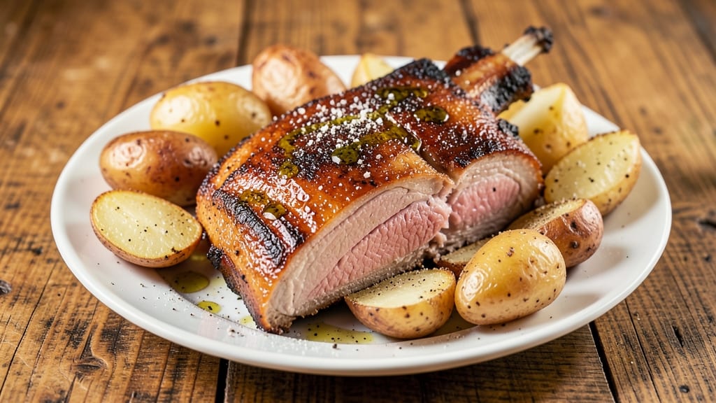 Baked Pork and Potatoes Recipe: Crispy Roof Topped Comfort in One Pan