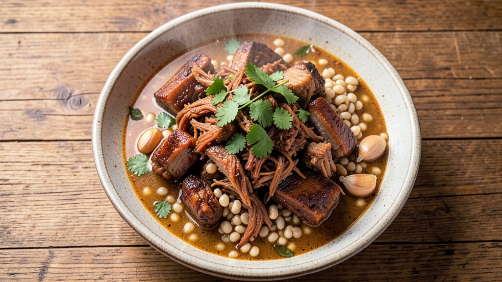 Pork Menudo Recipe Without Liver: Herb-Infused Shreds With Celery Crown Crunch