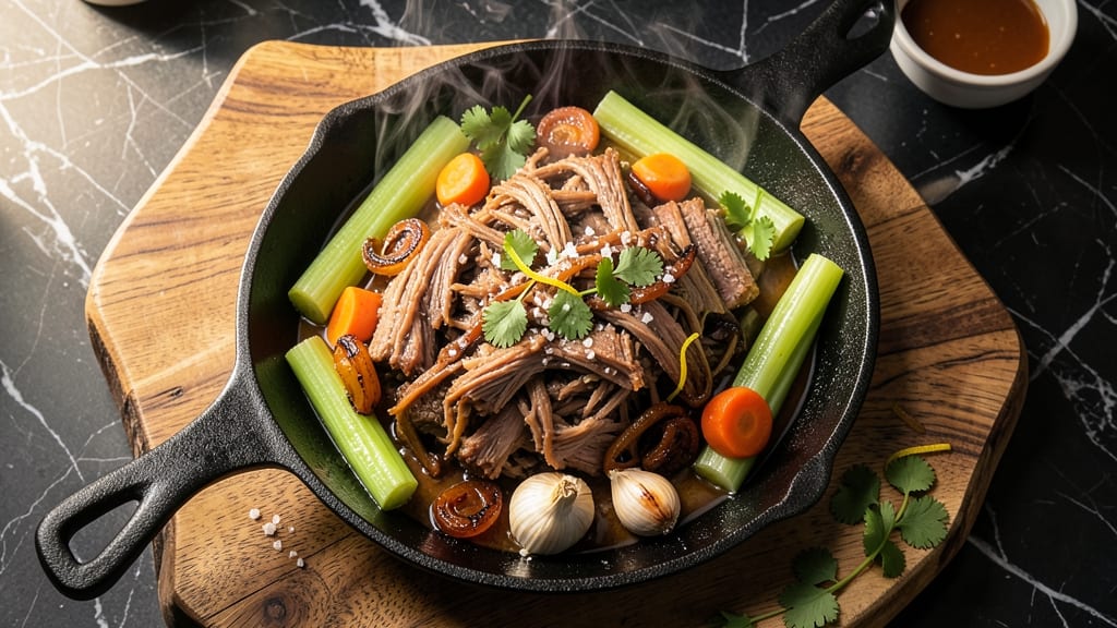 Byron's Pulled Pork Recipe: Smoky Five-Spice Glaze and Crispy Celery Crown