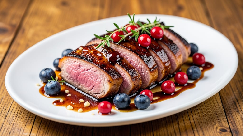 Blueberry Pork Tenderloin Recipe: Juicy Pink Centers With Sweet-Tart Fruit Gloss