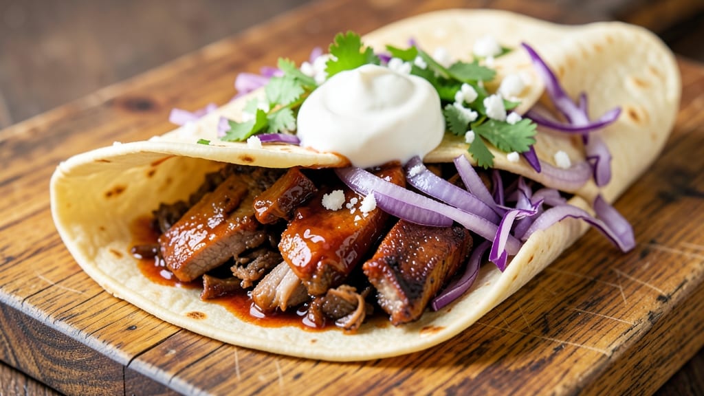BBQ Pork Burrito Recipe: Smoky Cumin Shreds Wrapped in Crispy Tortillas
