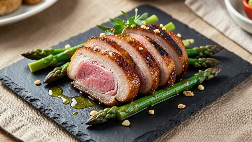 Asparagus and Pork Belly Recipe: Smoky Crisp Edges With Silky Belly Bites