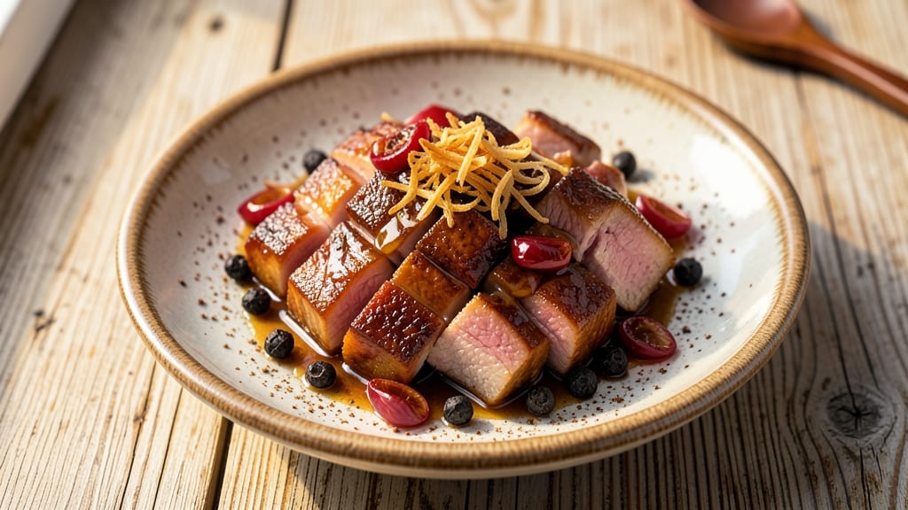 Charsu Pork Recipe: Five-Spice Marinated Crunch Over Silky Shreds