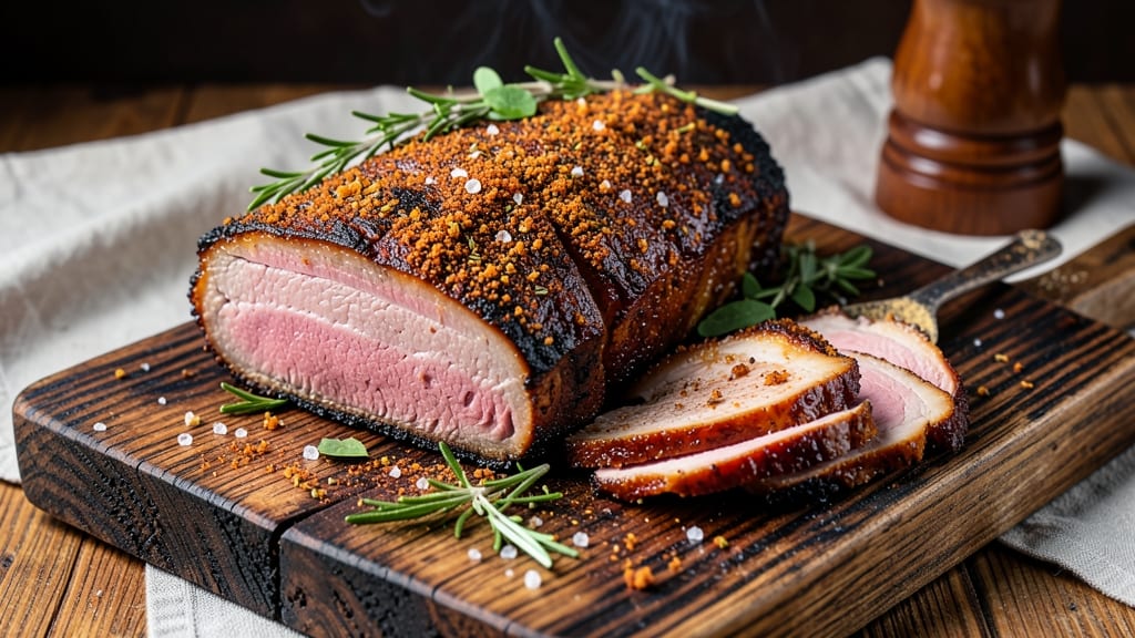 BBQ Pork Smoker Recipe: Celery Salt Crust Locks in Moisture All Night