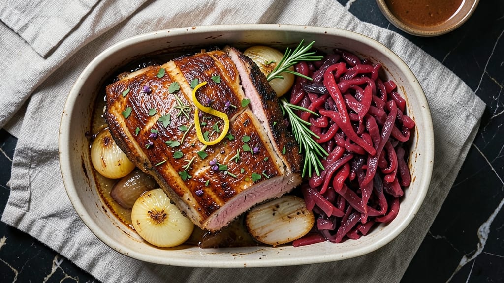 Boneless Pork Loin Roast and Sauerkraut Recipe: German-Style Braised Tender Meat with Tangy Crunch