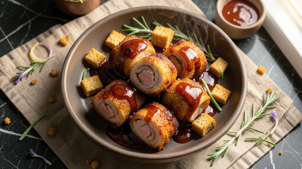 BBQ Pork Roll Recipe: Herb-Infused Glaze and Flaky Pastry Layers