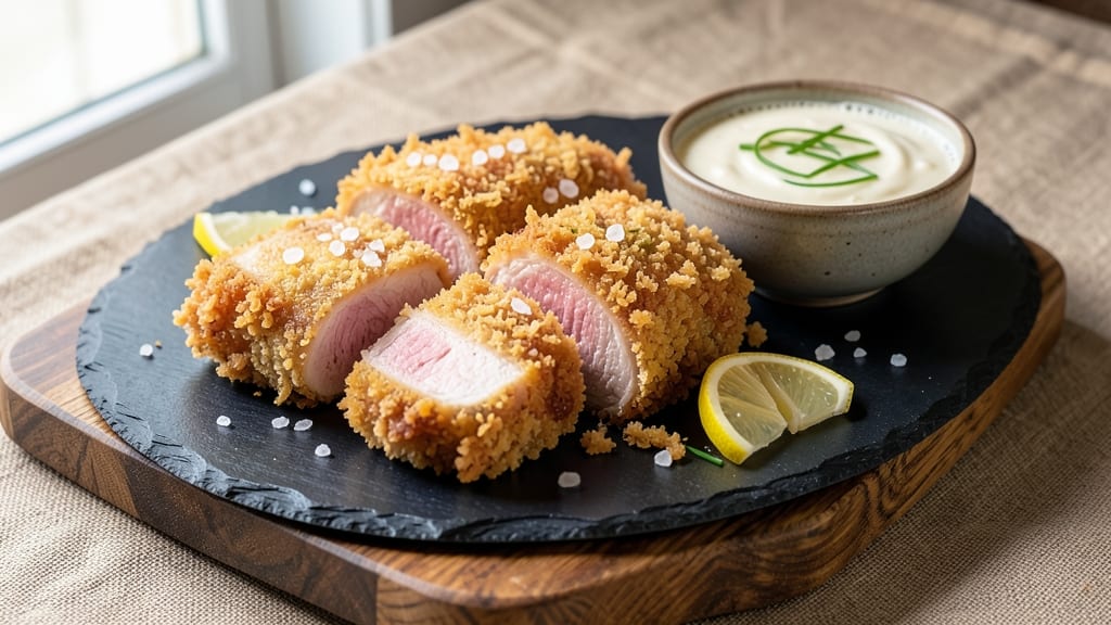 Battered Pork Tenderloin Recipe: Crispy Gold Crunch Over Juicy Hearts