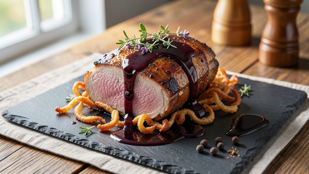 Balsamic Pork Roast Recipe: Glazed Caramelized Crust With Juicy Pink Centers