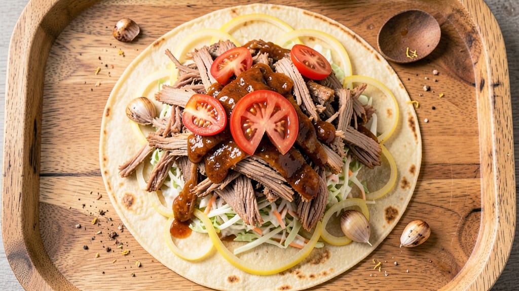 BBQ Pulled Pork Wraps Recipe: Smoky-Sweet Shreds in Fluffy Tortillas