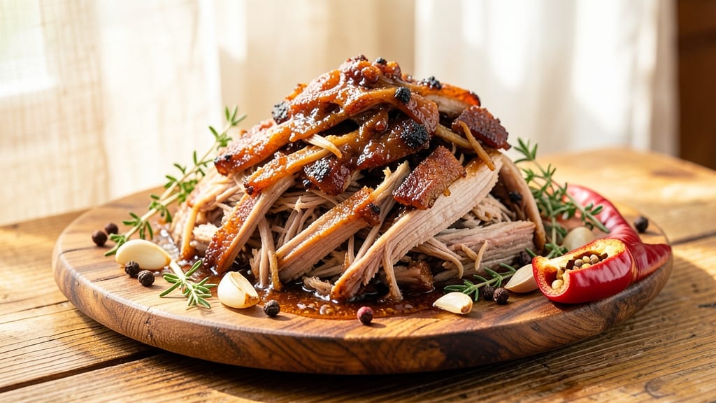 Caribbean Pulled Pork Recipe: Jerk-Spiced Shreds With Pineapple Salsa Topping