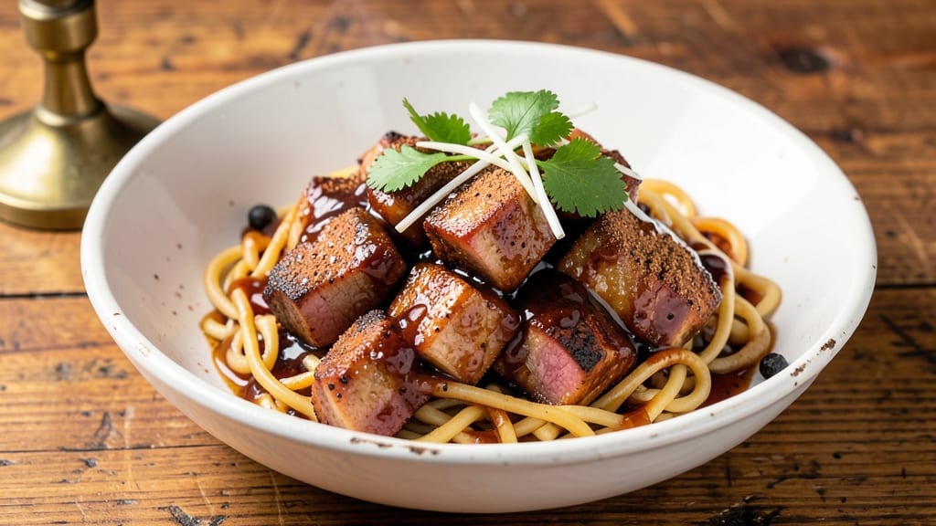BBQ Pork Noodle Recipe: Sticky-Sweet Sauce That Caramelizes Noodles