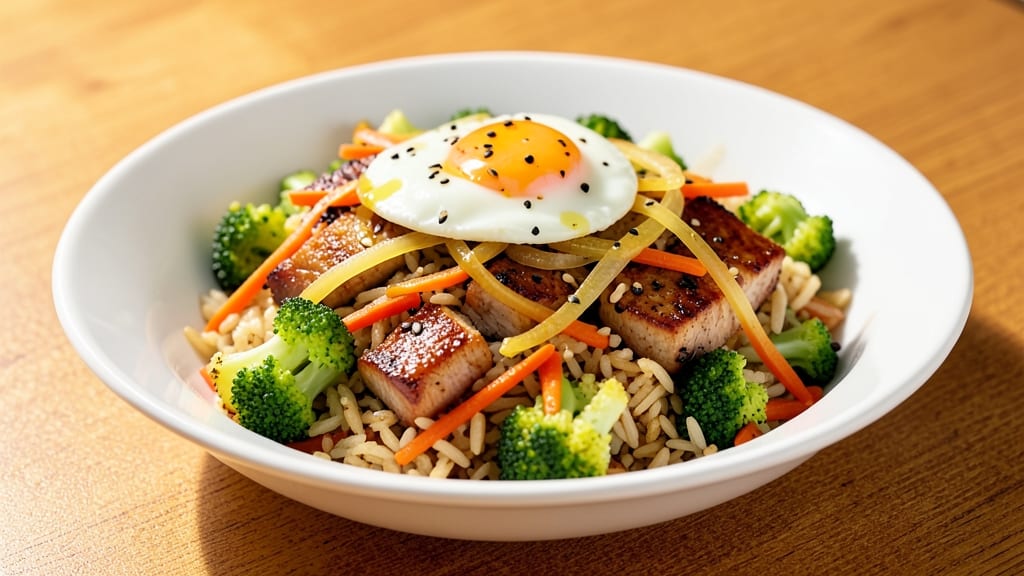 Cauliflower Pork Fried Rice Recipe: Crispy Rice and Tender Pork Bites