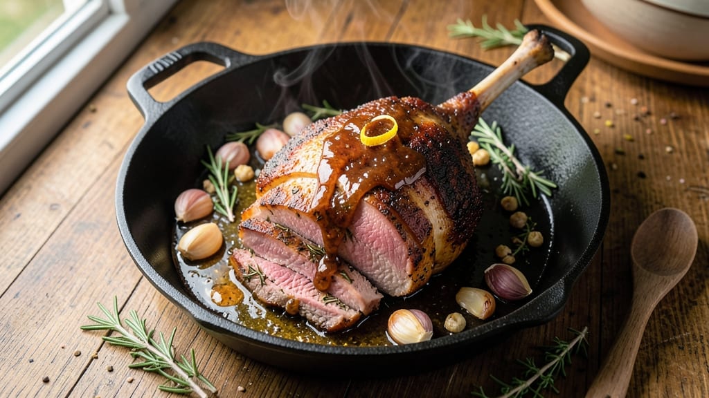 Whole Pork Leg Recipe: Clockwork Sear for Juicy Pink Centers
