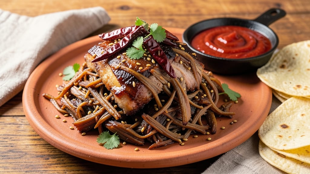 Barbacoa Pulled Pork Recipe: Smoky Cumin-Infused Shreds With Celery Crown Garnish