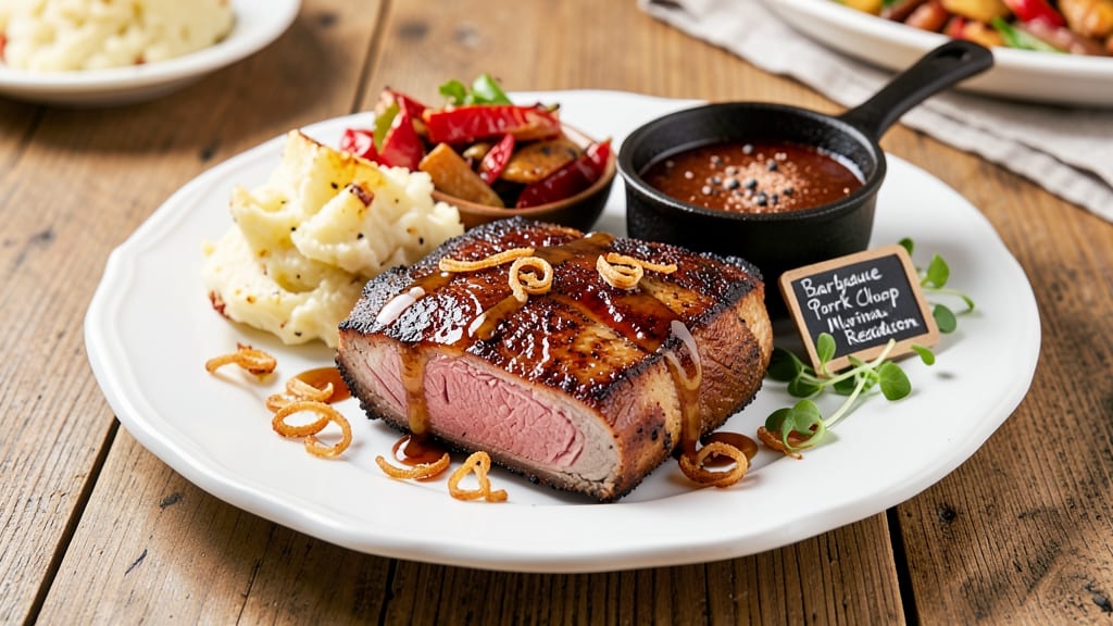 Barbecue Pork Chop Marinade Recipe: Smoky-Spiced Crust With Juicy Pink Centers