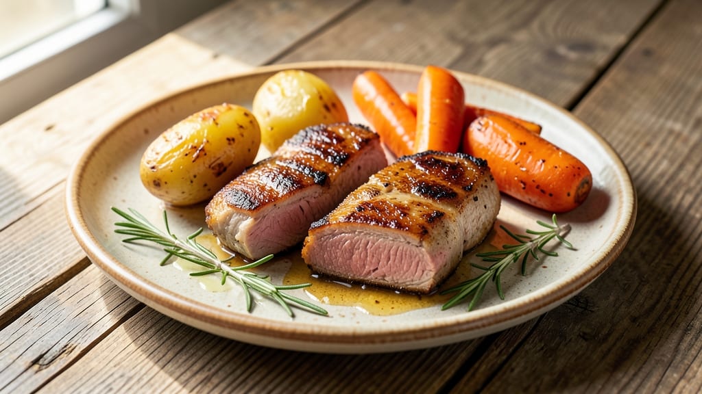 Recipe for Baked Pork Chops with Potatoes and Carrots: One-Pan Roast for Hands-Off Dinner