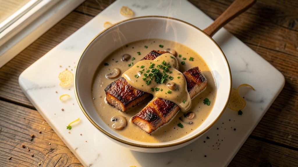 Oven Baked Pork Chops with Cream of Mushroom Soup Recipe: Crispy Edges and Silky Sauce Fusion