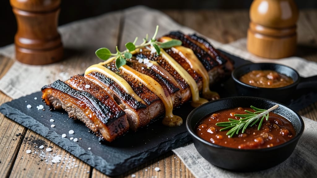 Charcoal-Grilled Pork Ribs Recipe: Smoky Char and Juicy Pink Hearts